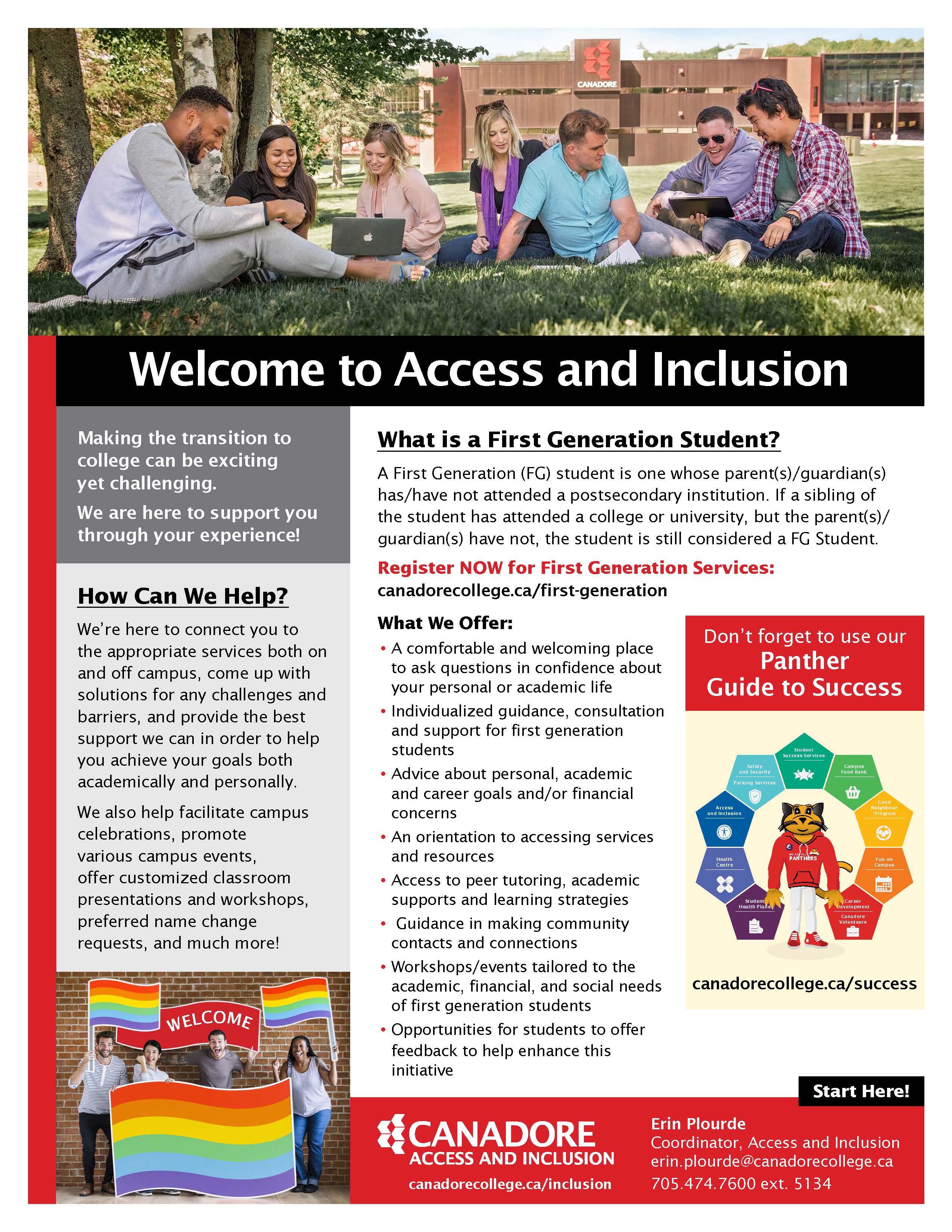Access and Inclusion Flyer